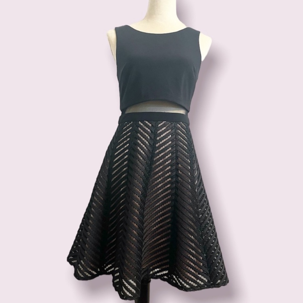 Little Black Dress with Sheer Detailing